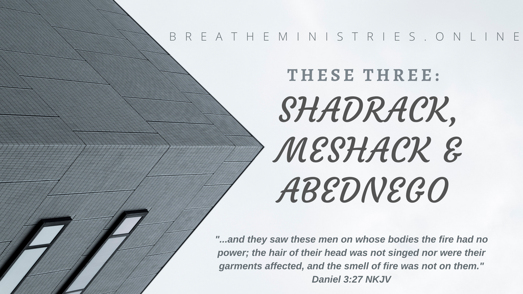 These Three: Shadrack, Meshack And Abednego