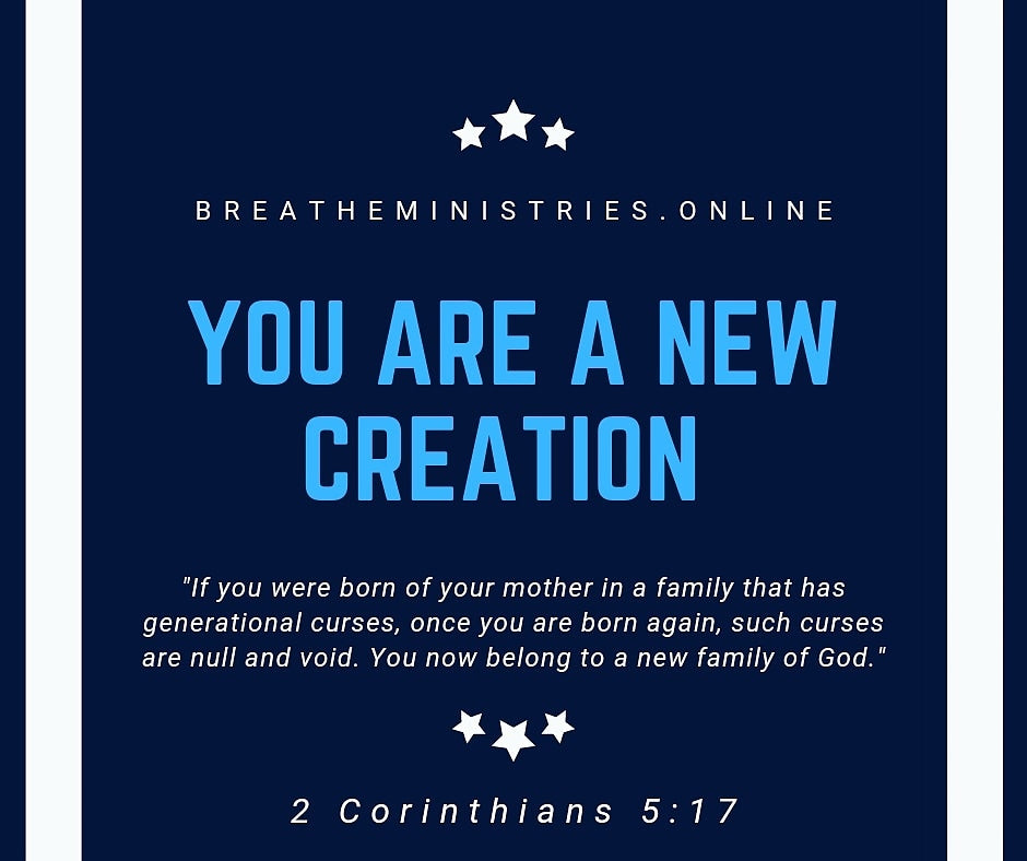 You Are A New Creation.