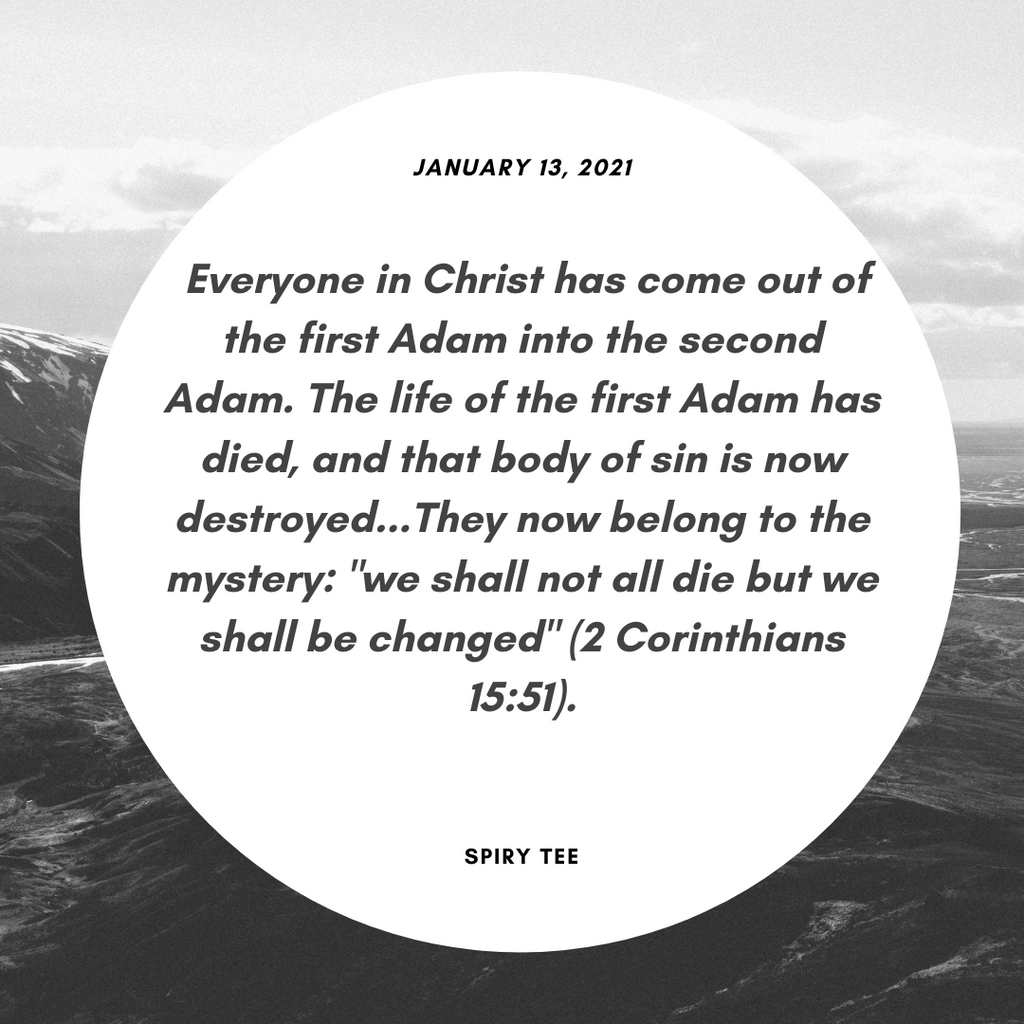 The Second Adam.