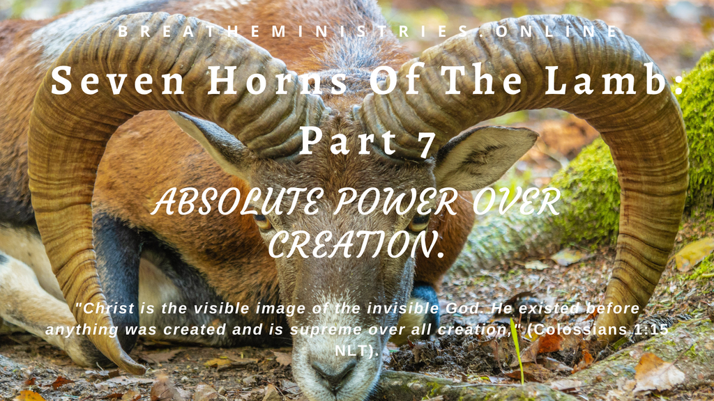 The Seven Horns Of The Lamb Part 7: Absolute Power Over Creation.
